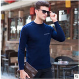 Simple style wool O neck