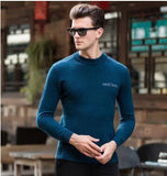 Simple style wool O neck
